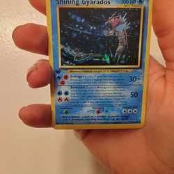 First Edition Shining Gyarados Pokemon Card