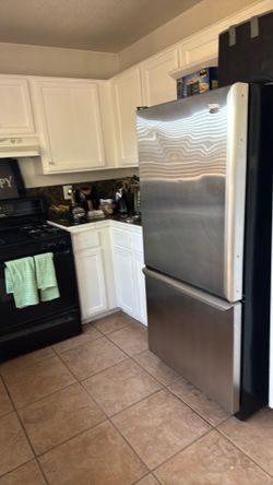 Amana stainless steel fridge