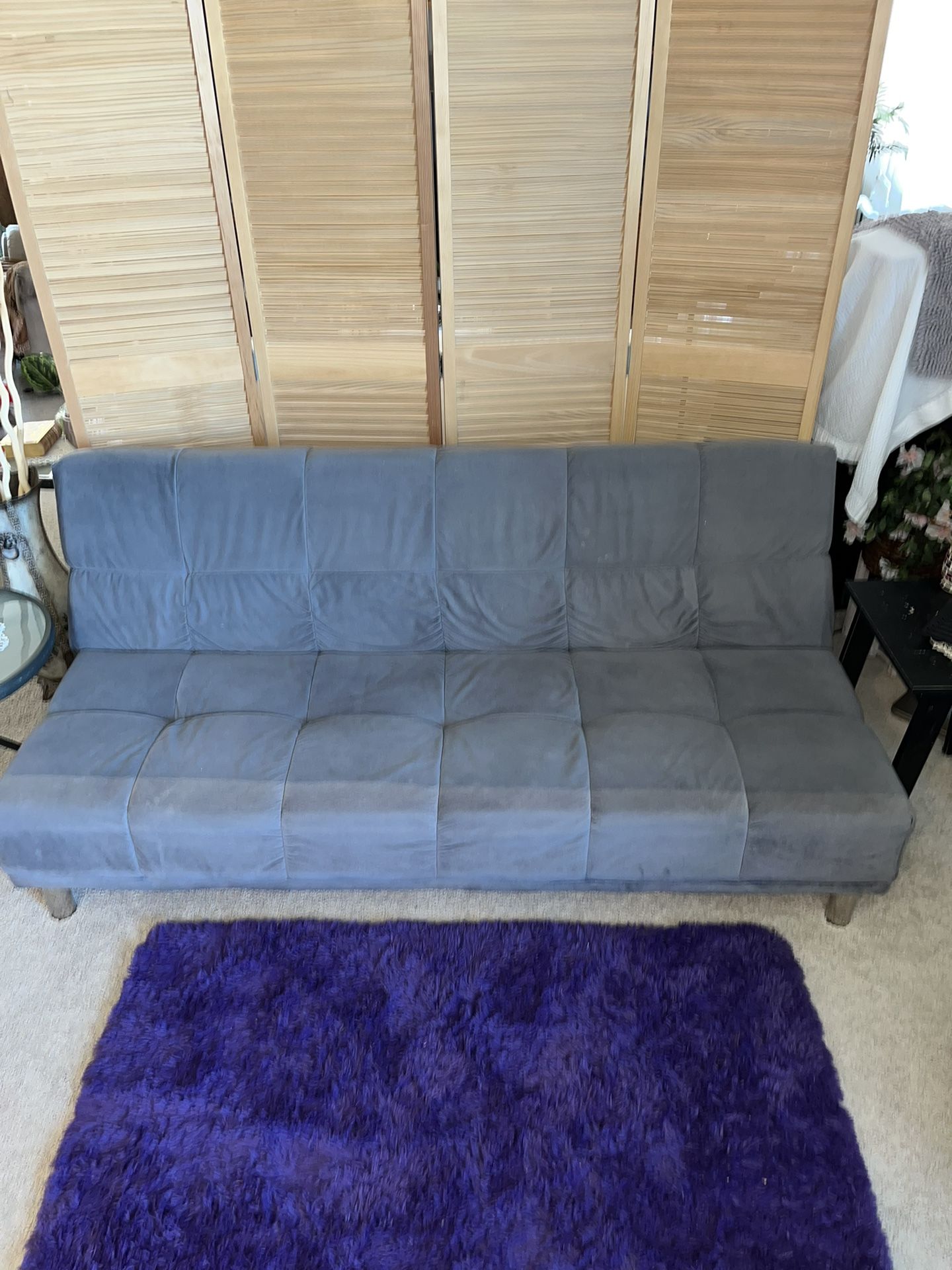 Futon sofa bed couch ( grey )70”X 40”