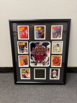 Michael Jordan Framed Magazine Cover Display Plaque Chicago Bulls NBA