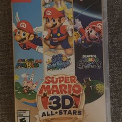 Mario 3d Nintendo switch game 3 in 1