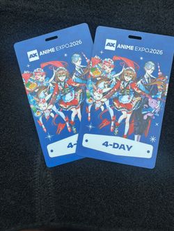 2 anime expo badges sunday