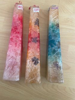 Set of 3 Handmade Decorative Pillar Candles