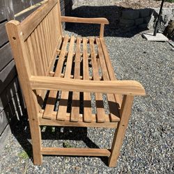Teak Patio Garden Bench (new)