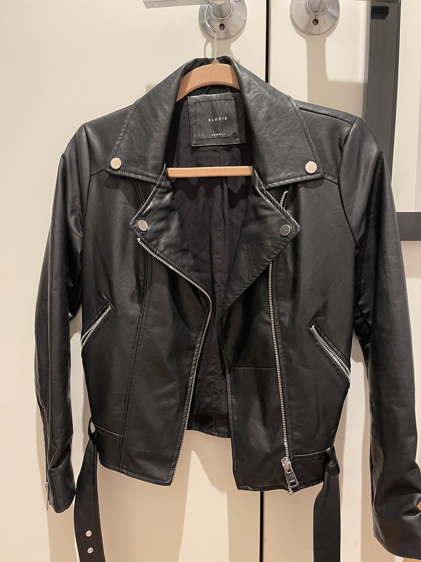 Almost new) Elodie XS rider faux leather jacket