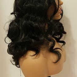 Long Black Wavy Wig