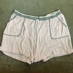 Secret Treasures Pink/Gray/White Pajama Shorts
