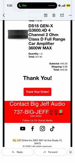 DS18 G3600.4D amp