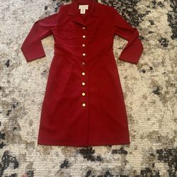 NWT DANI MAX Women's Red Polyester Dress Jacket Size 6