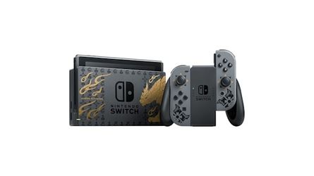 Nintendo - Switch MONSTER HUNTER RISE Deluxe Edition System - Gray/Gray