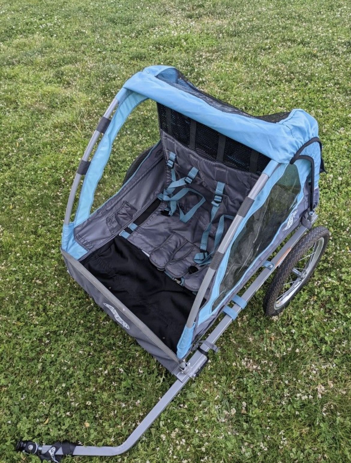 Instep Bike Trailer for Toddlers, Kids, Single and Double Seat, 2-In-1 Canopy Carrier