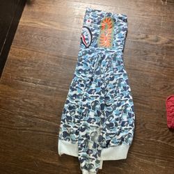 Blue Bape Hoodie 