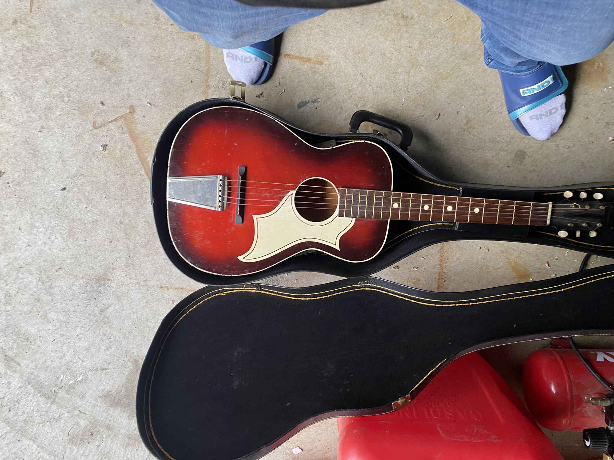 1960s Silvertone acoustic with case