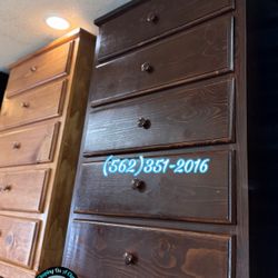 Brown Five Drawer Dresser Chest Cajonera Comoda Nueva New 