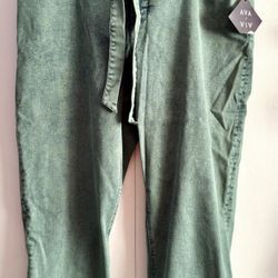 Green Denim Jeans