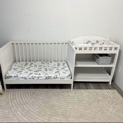 Crib And Changing Table 