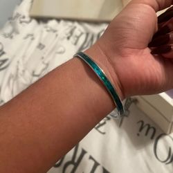 Hawaiian Design Blue Opal Bracelet