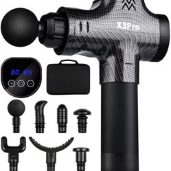 Gun Deep Tissue, Muscle Massager for Pain Relief, Percussion Super Quiet Portable Handheld Sport Massager for Body Relaxation