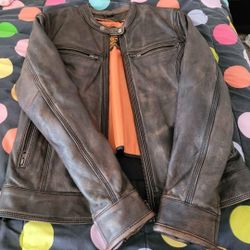 Womens Leather Jacket Size Medium 