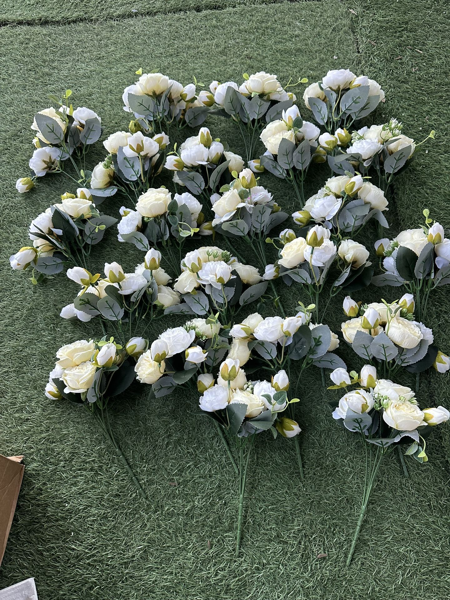 Bundles Artificial Peonies Flowers Wedding Faux Flowers Silk Peony Bouquet Bulk Bride Fake Florals Arrangements for Table Centerpieces Wedding Party