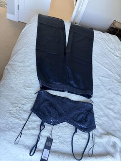 Nova Fashion Sparkle Satin Pants Set  Brandnew 