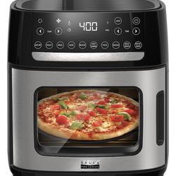 New in box Bella pro 12.6qt air fryer pizza oven with rotisserie