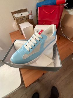 Prada America's Cup Sneakers Light Blue