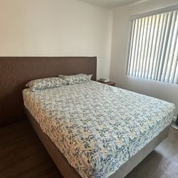 Queen bed and mattress