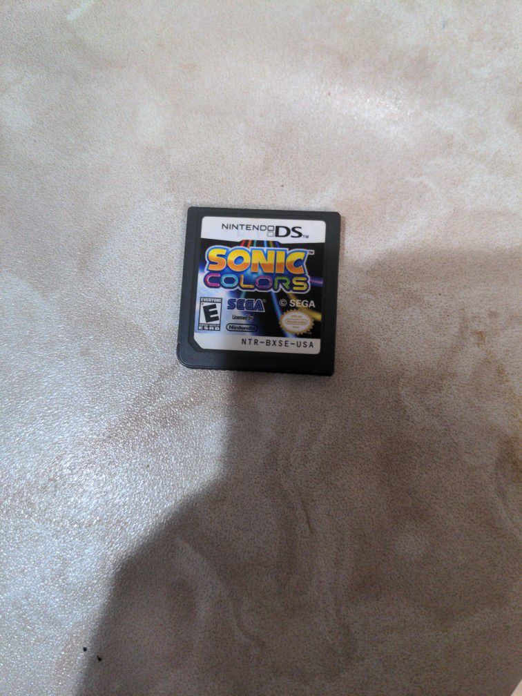 Sonic Colors Game For Nintendo DS
