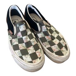 Vans classic slip-on bricolage check men unisex casual shoes sneaker