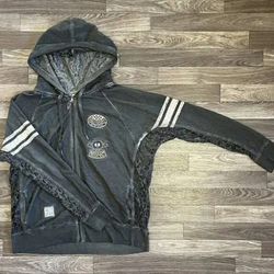 Harley Davidson Grey Women's Lace Hoodie 1W