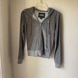 Brand New Woman’s Victoria Secret Pink brand Gray Sequin Jacket Up For Sale 