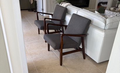 Mid-Century Modern Accent Chairs – Set of 2