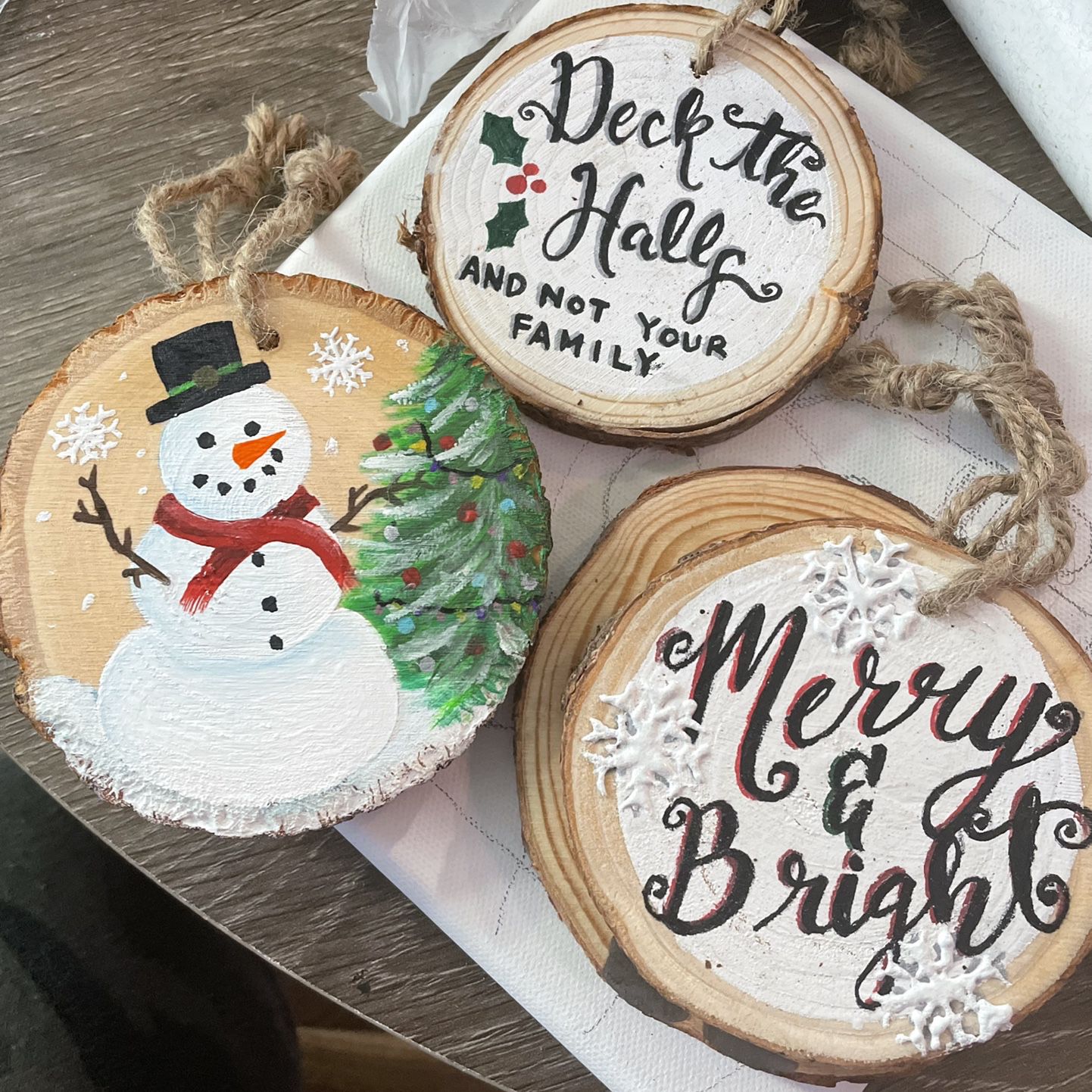Hand Painted Wooden Ornaments – Santa Fe Marketplace – Shop Where I Live