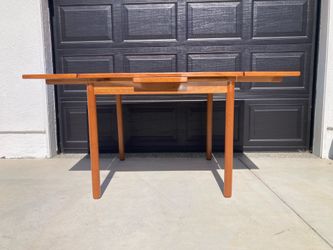 Authentic Danish Extendable Teak Dining Table