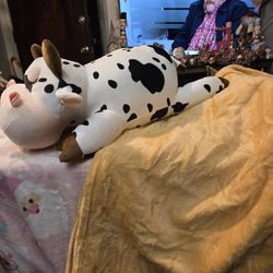 Cow Plush With Blanket