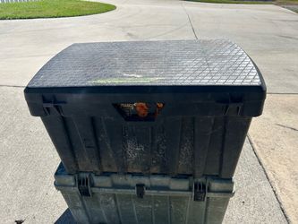 Black plastic trunk