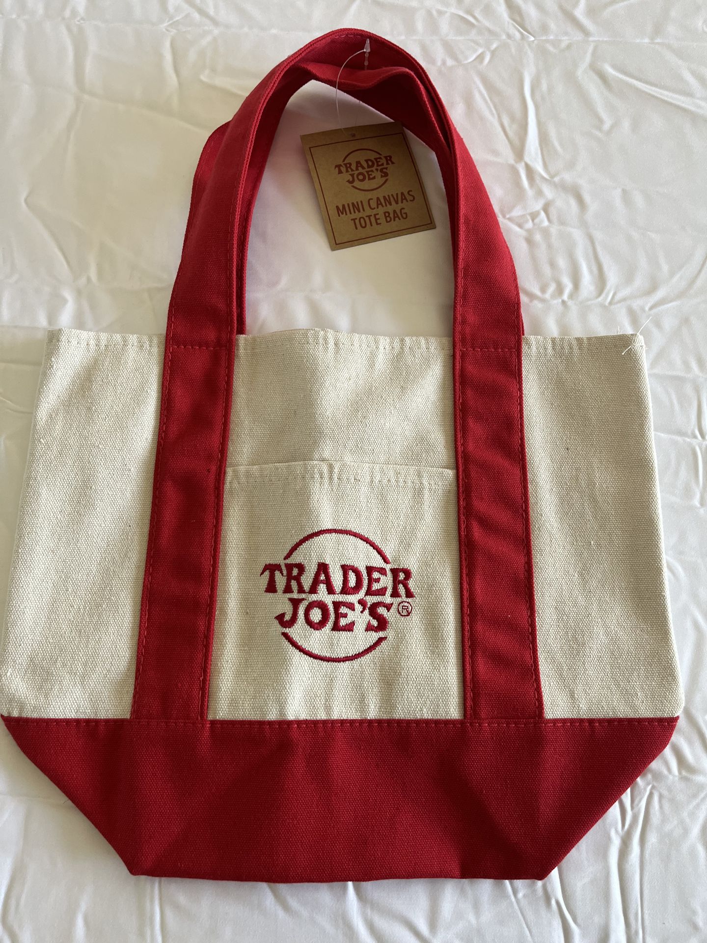 Trader Joe’s mini canvas tote bag