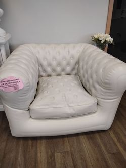 White Inflatable Arm Chairs
