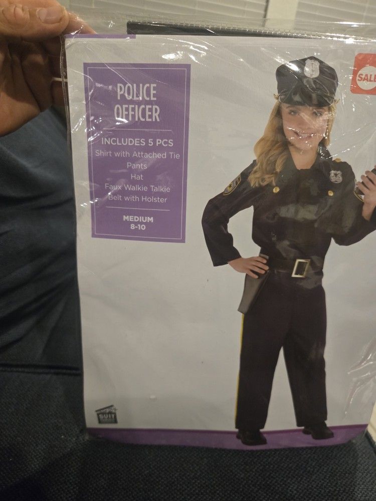 Halloween Custom Police Kids Size