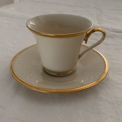 Lenox “Eternal” Cup And Saucer EUC Set Of (12)