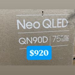 SAMSUNG 75-Inch Class Neo QLED 4K QN90D Series Quantum HDR+, Dolby Atmos, Object Tracking Sound+, Anti-Glare, Gaming Hub, Q-Symphony, Smart TV with Al