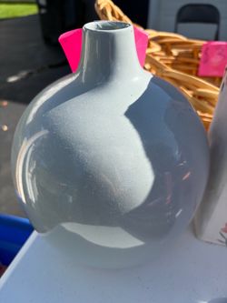 Decorative gray vase