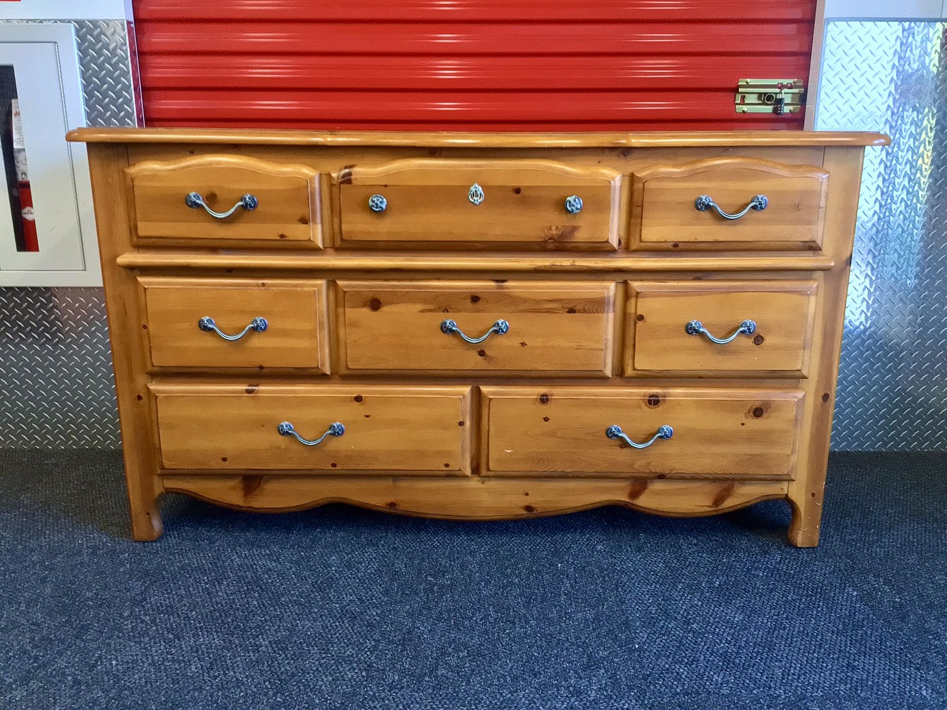 Wood Dresser With Mirror - Will Deliver