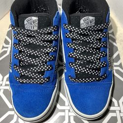 VANS Dollin No Skool 2 Mid suede skate Blue Suede leather Upper, Women’s Size 7