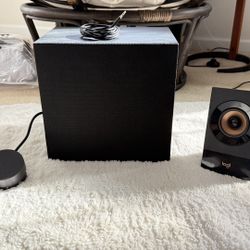 Desk Speakers And Subwoofer 