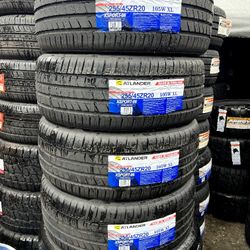 255/45/20 New Tires #4 Atlander Mount & Balance // 4 llantas nuevas Instaladas Y Balanceadas