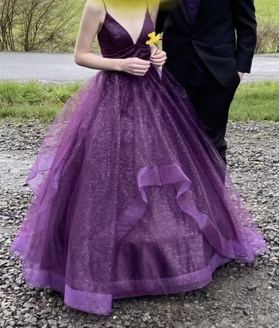 Prom Dress Aline Princess Sweetheart Sleeveless Long Tulle Sparkling