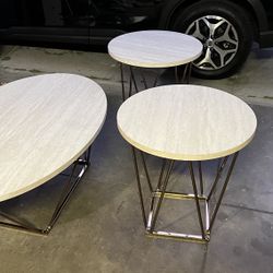 Ashley Faux Marble Table Set