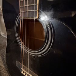 All black 6-String Guitar